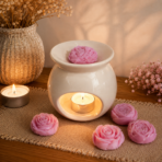Blooming Rose Soy Wax Melts – 6 Assorted Floral Designs for Home & Gifting
