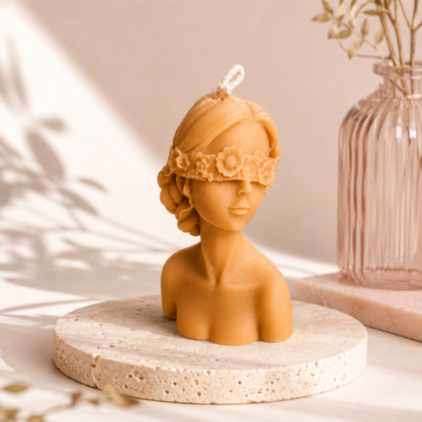 Blindfold Lady Soy Wax Sculpture Candle Set for Home Decor & Luxury Gifting | Set of 2