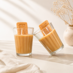 Masala Chai & Biscuit Scented Soy Wax Candle in Glass Jar for Home Decor - Image 4