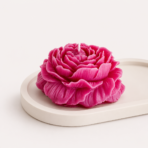 Peony Bloom Decorative Soy Wax Flower Candle | Premium Scent for Home & Gifts - Image 2