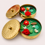 Lotus Pond Urli Soy Wax Candle with Lid | Festive Home Décor & Gift - Image 2