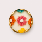 Daisy Bloom Urli Soy Wax Candle | Festive Home Décor & Luxury Gift Candle - Image 2