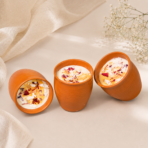 Kesar Thandai Kulhad Soy Wax Candle | Festive Decor, Pooja & Gift Candle - Image 3