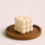 Bubble Cube Soy Wax Candle | Handmade Decorative Home Fragrance & Gift - Image 4