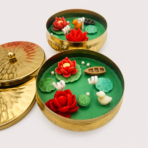 Lotus Pond Urli Soy Wax Candle with Lid | Festive Home Décor & Gift - Image 4
