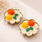 Lotus & Triangle Floral Urli Soy Wax Candle | Festive Décor & Gift Set - Image 3