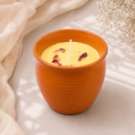 Kesar Thandai Kulhad Soy Wax Candle | Festive Decor, Pooja & Gift Candle - Image 2