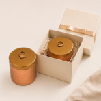 Hammered Metal Jar Soy Wax Candle | Luxury Home Decor & Gift Candle - Image 6