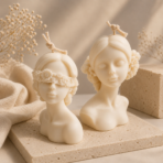 Lady Sculpture Soy Wax Candle Combo Set for Home Decor, Gifting & Interiors | Combo Set of 2 - Image 2