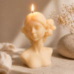 Lady Sculpture Soy Wax Candle Combo Set for Home Decor, Gifting & Interiors | Combo Set of 2 - Image 4