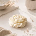 Peony Bloom Decorative Soy Wax Flower Candle | Premium Scent for Home & Gifts