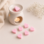 Heart Shaped Vanilla Soy Wax Melts | 25pcs Aromatherapy Wax Melt Cubes
