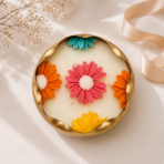 Daisy Bloom Urli Soy Wax Candle | Festive Home Décor & Luxury Gift Candle