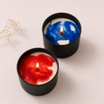 Matte Black Soy Wax Tin Candle | Luxury Aromatherapy Home Decor & Gift