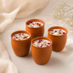 Kesar Thandai Kulhad Soy Wax Candle | Festive Decor, Pooja & Gift Candle