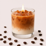Iced Coffee Latte Soy Blend Candle | Coffee Scented Home Décor & Gift - Image 3