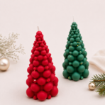 Christmas Tree Bubble Soy Wax Candle for Festive Decor, Gifting & Holidays - Image 3