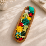 Desert Cactus Soy Wax Wooden Bowl Candle for Home Décor, Gifting & Relaxation - Image 5
