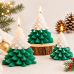 Premium Christmas Tree Soy Wax Candle for Festive Decor, Gifting & Holidays