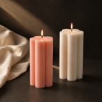 Daisy Shaped Soy Wax Pillar Candle for Home Decor, Gifting & Festive Styling - Image 3
