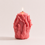 Butterfly Bloom Soy Wax Pillar Candle for Home Decor, Gifting & Elegant Styling - Image 4