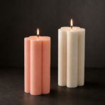 Daisy Shaped Soy Wax Pillar Candle for Home Decor, Gifting & Festive Styling - Image 4