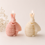 Bunny Shaped Soy Wax Scented Candle for Kids, Home Decor & Festive Gifting - Image 4