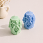 Butterfly Bloom Soy Wax Pillar Candle for Home Decor, Gifting & Elegant Styling - Image 2