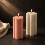 Daisy Shaped Soy Wax Pillar Candle for Home Decor, Gifting & Festive Styling - Image 7