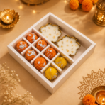 Festive Mithai Soy Wax Candle Gift Box for Diwali, Weddings & Gifting