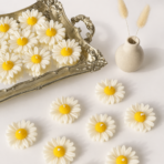 Floating Daisy Flower Soy Wax Candle for Diwali, Wedding & Home Decor