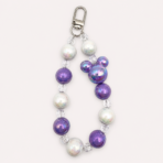 Mickey Purple Beaded Phone Charm Wrist Strap for Phones, Keys & Bags - Image 4