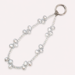 Crystal Aura Beaded Phone Charm Wrist Strap with Tether Tab for Women - Image 3