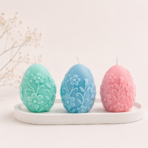 3D Floral Egg Soy Wax Scented Candle for Home Decor, Gifting & Festivals - Image 2