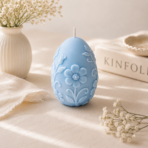 3D Floral Egg Soy Wax Scented Candle for Home Decor, Gifting & Festivals - Image 4