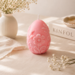 3D Floral Egg Soy Wax Scented Candle for Home Decor, Gifting & Festivals - Image 5
