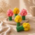 Tulip Bouquet Soy Wax Candle for Home Décor, Gifting & Special Occasions - Image 5